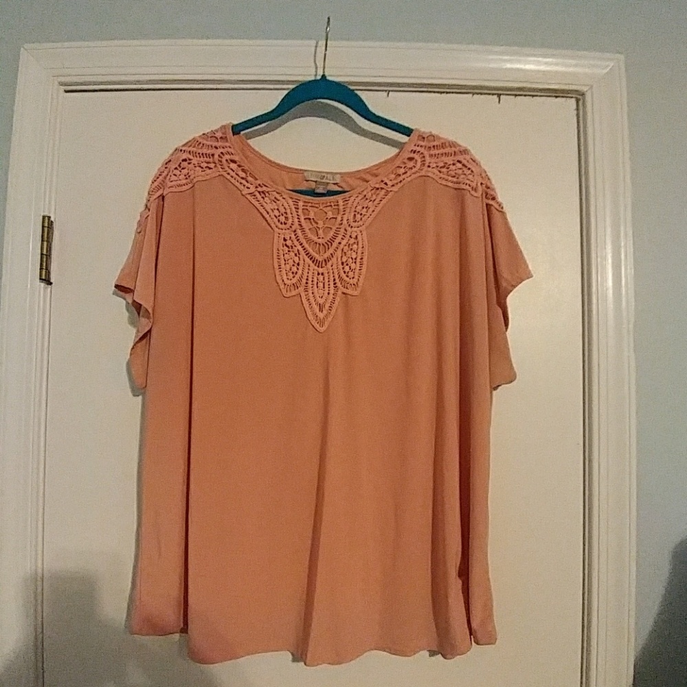 Peach blouse